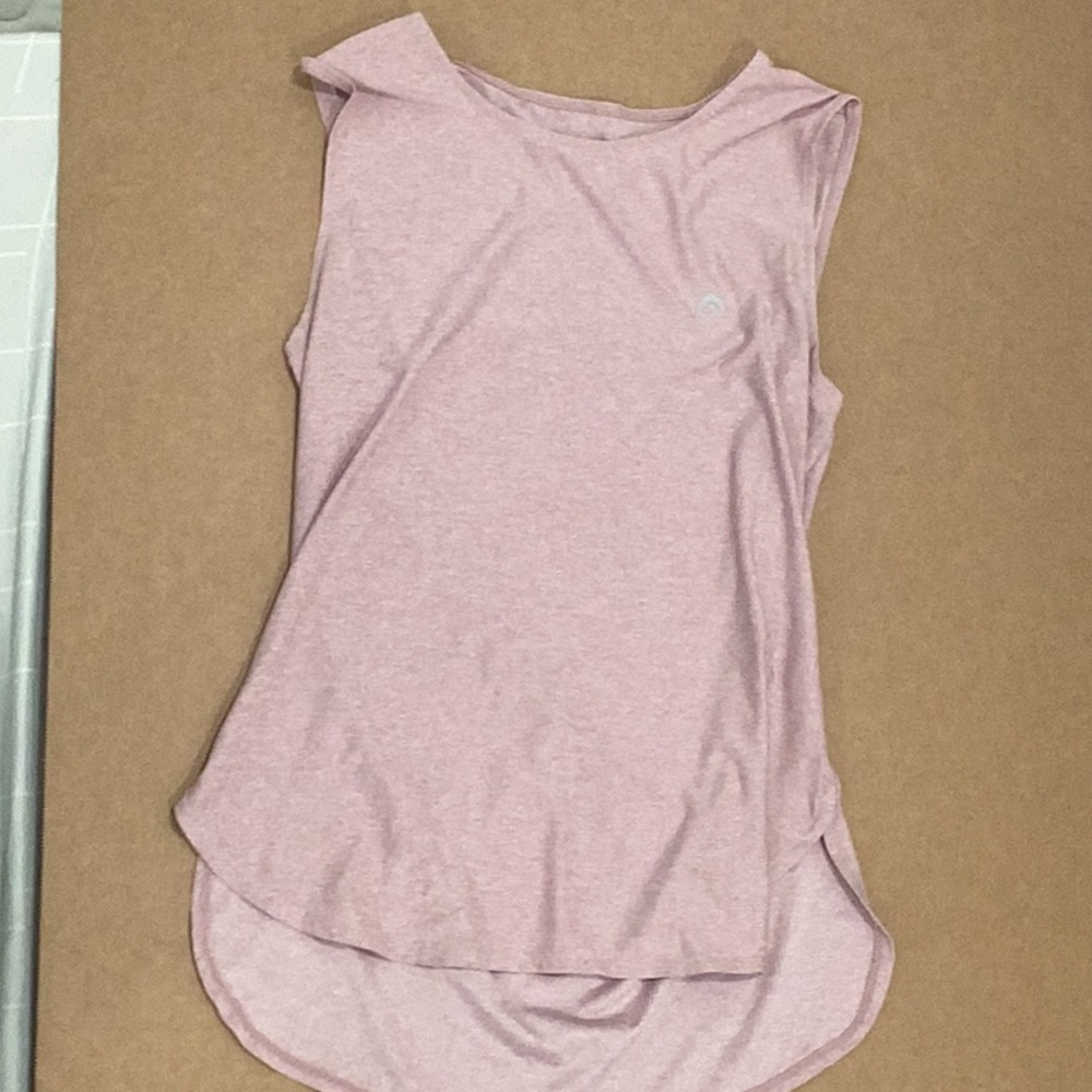 Pink long tank top